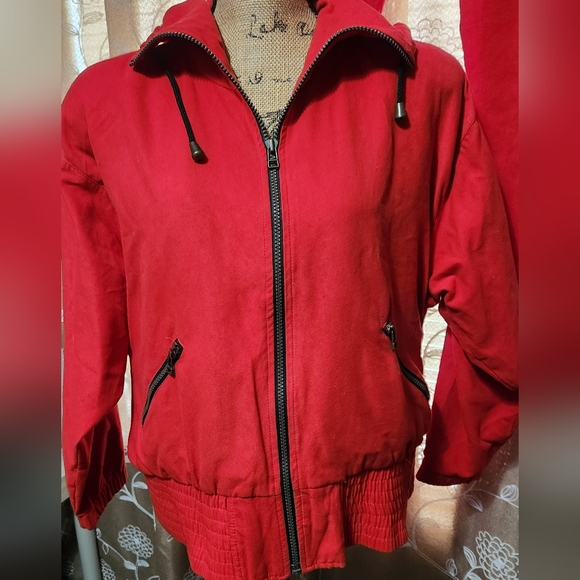 Attitudes by Susie Wyninger Vintage 80s  zip hoodie lined,+ pull up pants size 4 - Picture 12 of 12